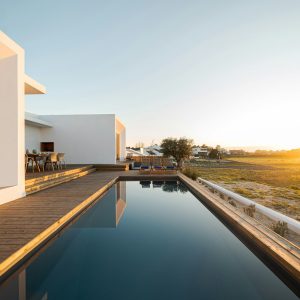 Modern villa with pool and deck